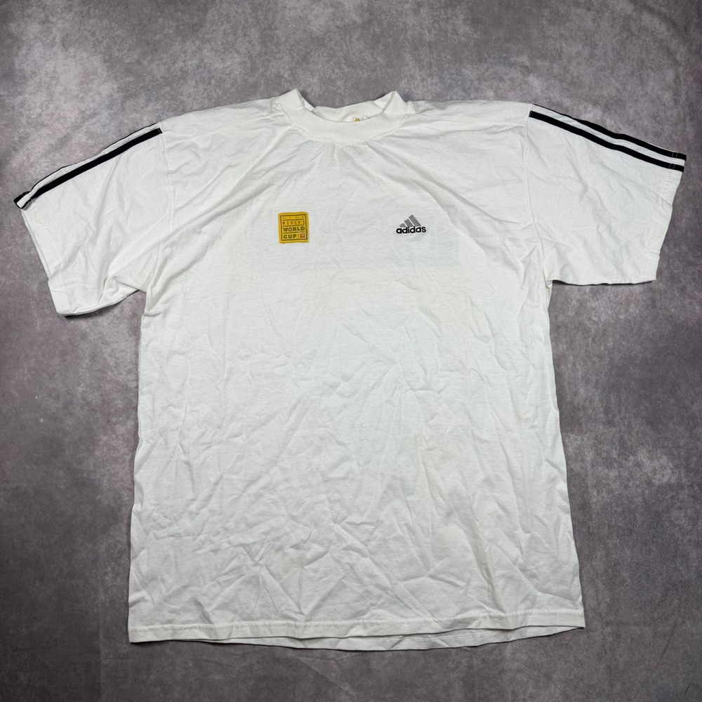 Vintage 1999 FIFA Womens World Cup USA Adidas T-Shirt White XL Made in USA